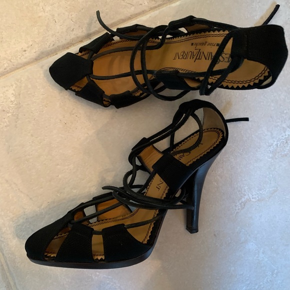 YSL Strappy Black Heel - Picture 3 of 4